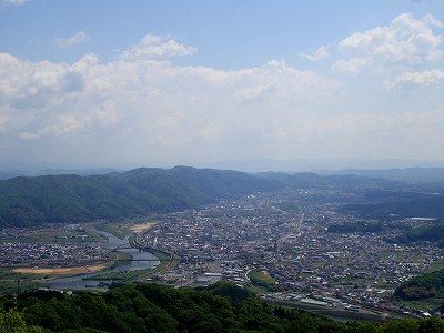 View from observation deck in Takataniyama hiroba