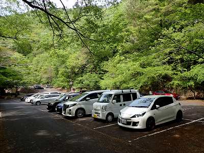 Parking lot in Yamano-kyo campsite