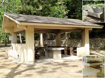 Cooking facility in Yamano-kyo campsite