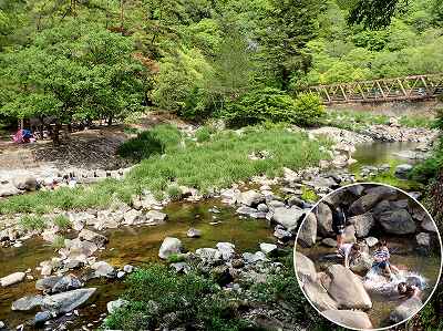 Oda River in Yamano-kyo campsite