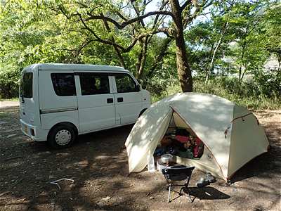 Parking Space in Yanase campsite