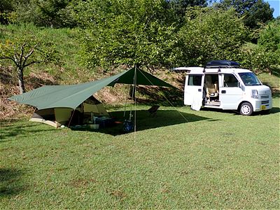 Visited on 2024-Aug. Daishi-yama shizen-koen campsite