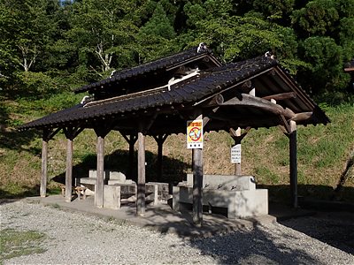 Cooking facility in Daishi-yama shizen-koen campsite