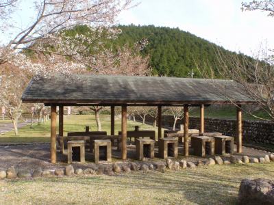Cooking facility of Kawashiro-koen campsite