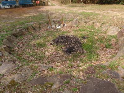 Campfire circle of Kenmin-hiroba campsite