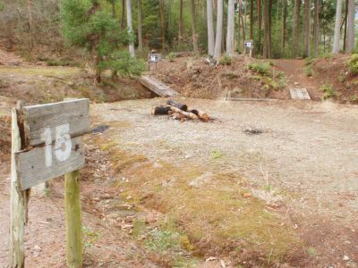 View of Makino-ooike campsite