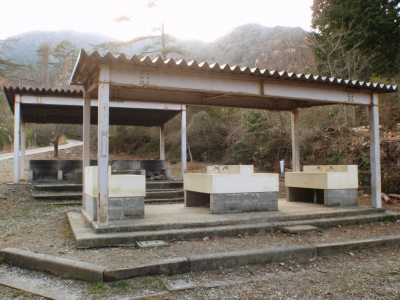 Cooking facility of Makino-ooike campsite