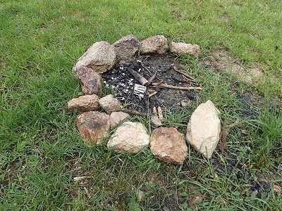 Bonfire of Shiraito-no-taki campsite