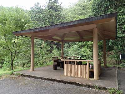 Gazebo of Shiraito-no-taki campsite