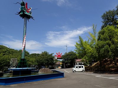 朝日山森林公園キャンプ場の駐車場