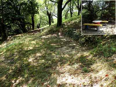 朝日山森林公園キャンプ場のテントサイト全景