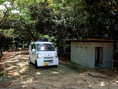 ふるさとの森 天神山キャンプ場の駐車場