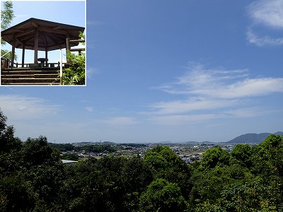 2018年 8月のふるさとの森 天神山キャンプ場の駐車場