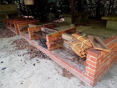 ふるさとの森 天神山キャンプ場のカマド