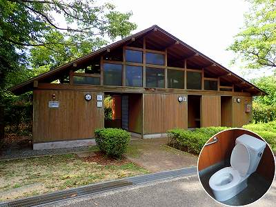 大麻山キャンプ場のトイレ