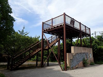 大麻山キャンプ場の展望台
