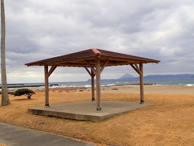 Gazebo in Kamikawa campsite