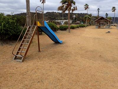 Playground equipment in Kamikawa campsite