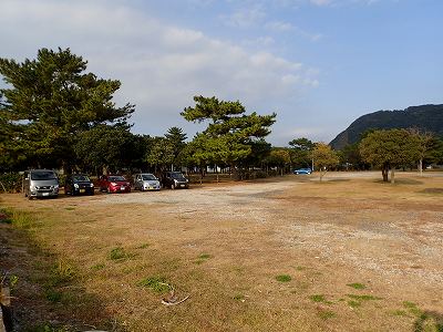 Parking lot in front of Kokubu camp kaisuiyokujo