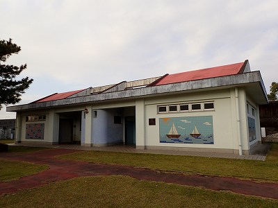 Restrooms of Kokubu camp kaisuiyokujo