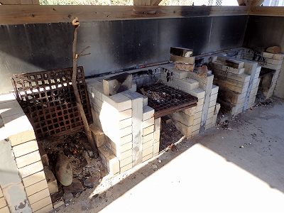 Fireplace in Oodomari yaei campsite