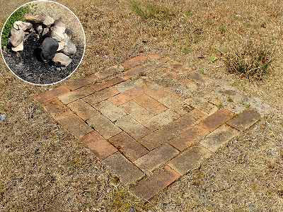 日平公園の焚火跡