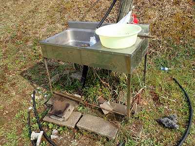 星ヶ窪キャンプ場の炊事場