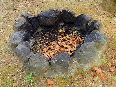 入野松原キャンプ場のカマド