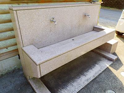 Cooking facility in Iwama campsite