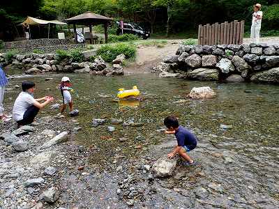 2018年 8月の鏡川源流憩いの広場