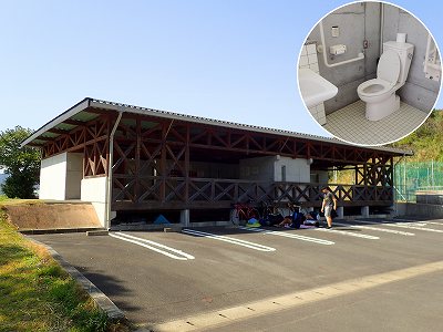 咸陽島公園のトイレ