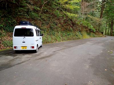 久木ノ森山風景林の駐車スペース