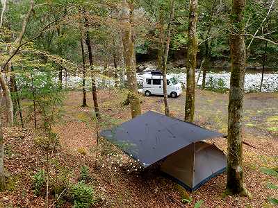 久木ノ森山風景林のサイト全景