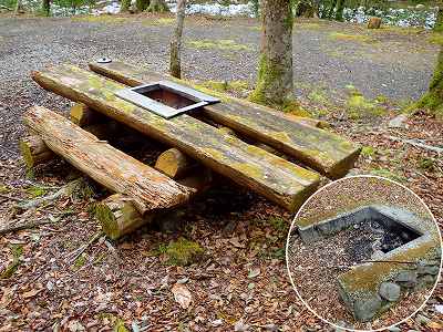 久木ノ森山風景林のカマド
