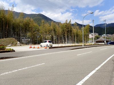 宮崎の河原キャンプ場のある公園の入口