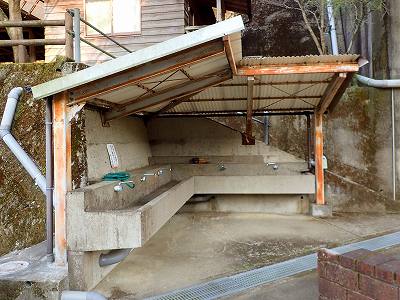 四万十ひろばキャンプ場の炊事場