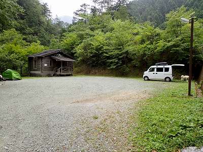 2018年 8月の白猪谷オートキャンプ場