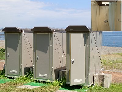 Shower room in Tanezaki sensho-koen campsite
