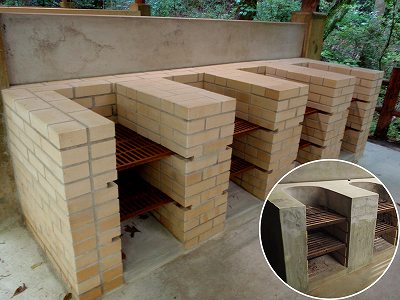 自然公園丸山キャンプ場のカマド