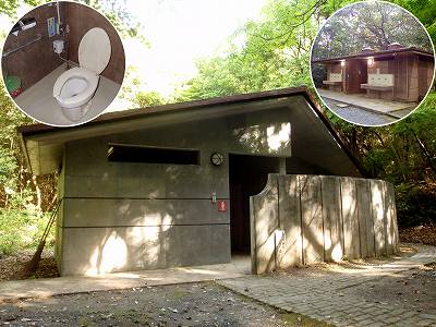 自然公園丸山キャンプ場のトイレ