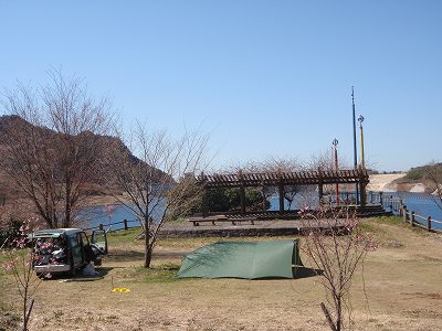 竜門ダム(風の広場)のサイト全景