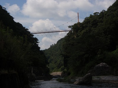 白岩戸公園の吊り橋