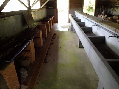 Fireplace in Ikenokubo green park campsite