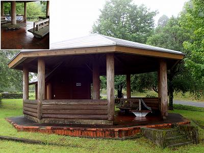 Gazebo in Ikenokubo green park campsite