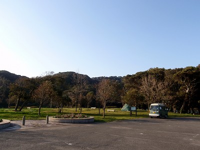 川原大池公園の駐車場
