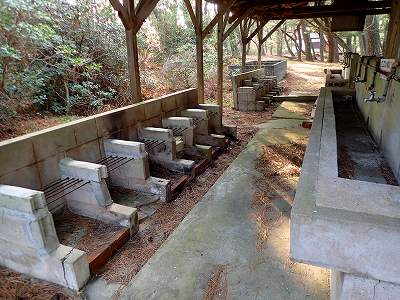 野田浜キャンプ場のカマド