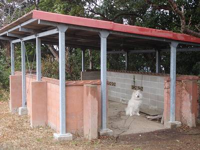 百合ケ岳公園キャンプの炊飯棟