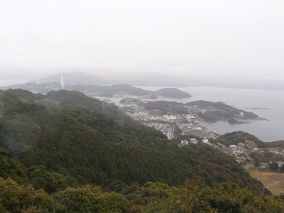 百合ケ岳公園キャンプの展望台からの景色
