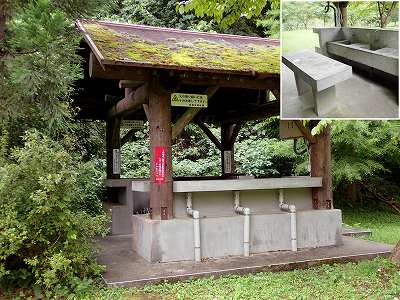 大沢森林公園キャンプ場の炊事棟