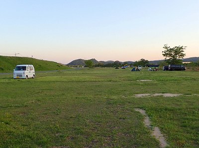 Auto campsite in Ijirino kasen-koen auto campsite